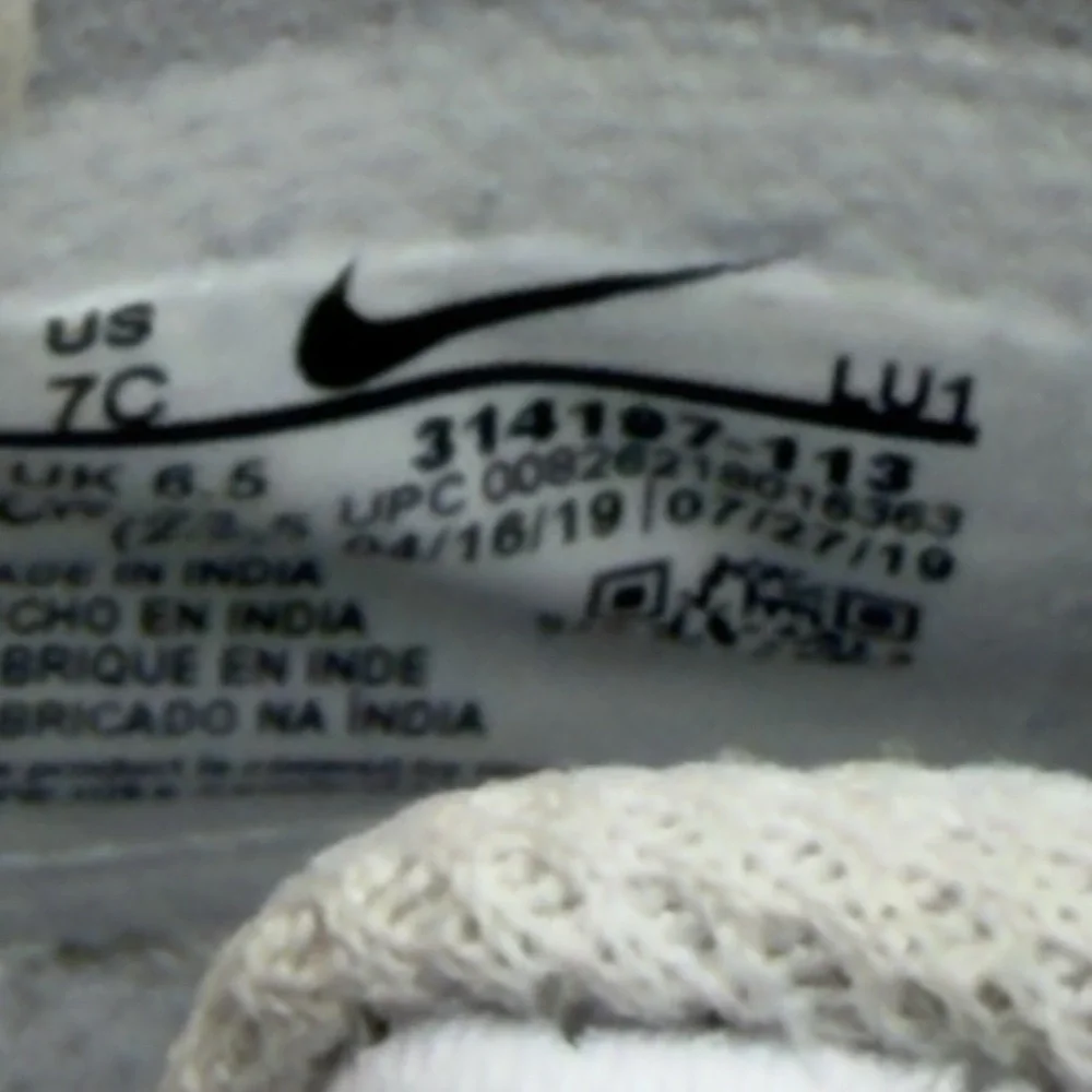 Nike Air Force One Toddler Shoes White 314197-113 Basketball Sneakers Size 7C